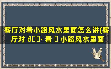 客厅对着小路风水里面怎么讲(客厅对 🌷 着 ☘ 小路风水里面怎么讲话)